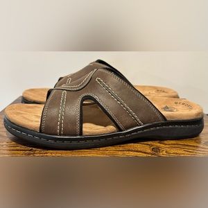 Dockers Men’s Dark Brown Sunland Slide Sandals NWT Size 11